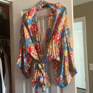 Gorgeous floral spring kimono